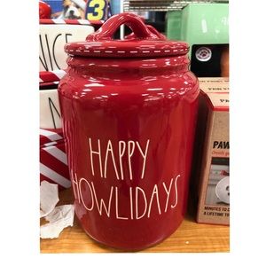 Rae Dunn happy Howlidays canister